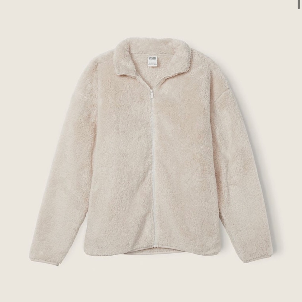 PINK full zip fleece jacket